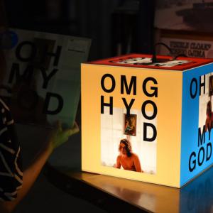 record label personalized light cube lamp