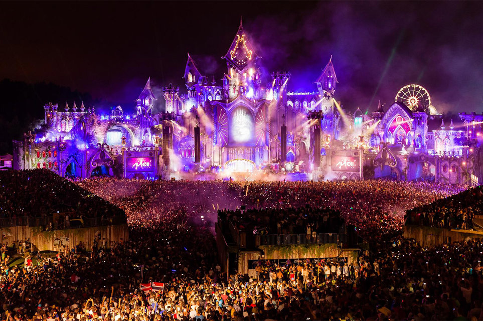 Stage setup at Tomorrowland.