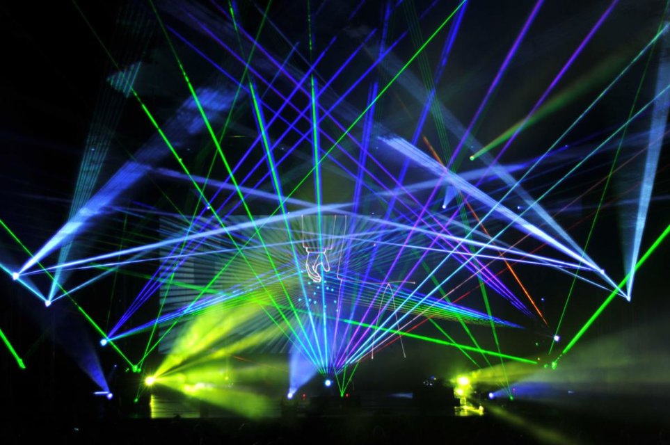 Laser lighting show.